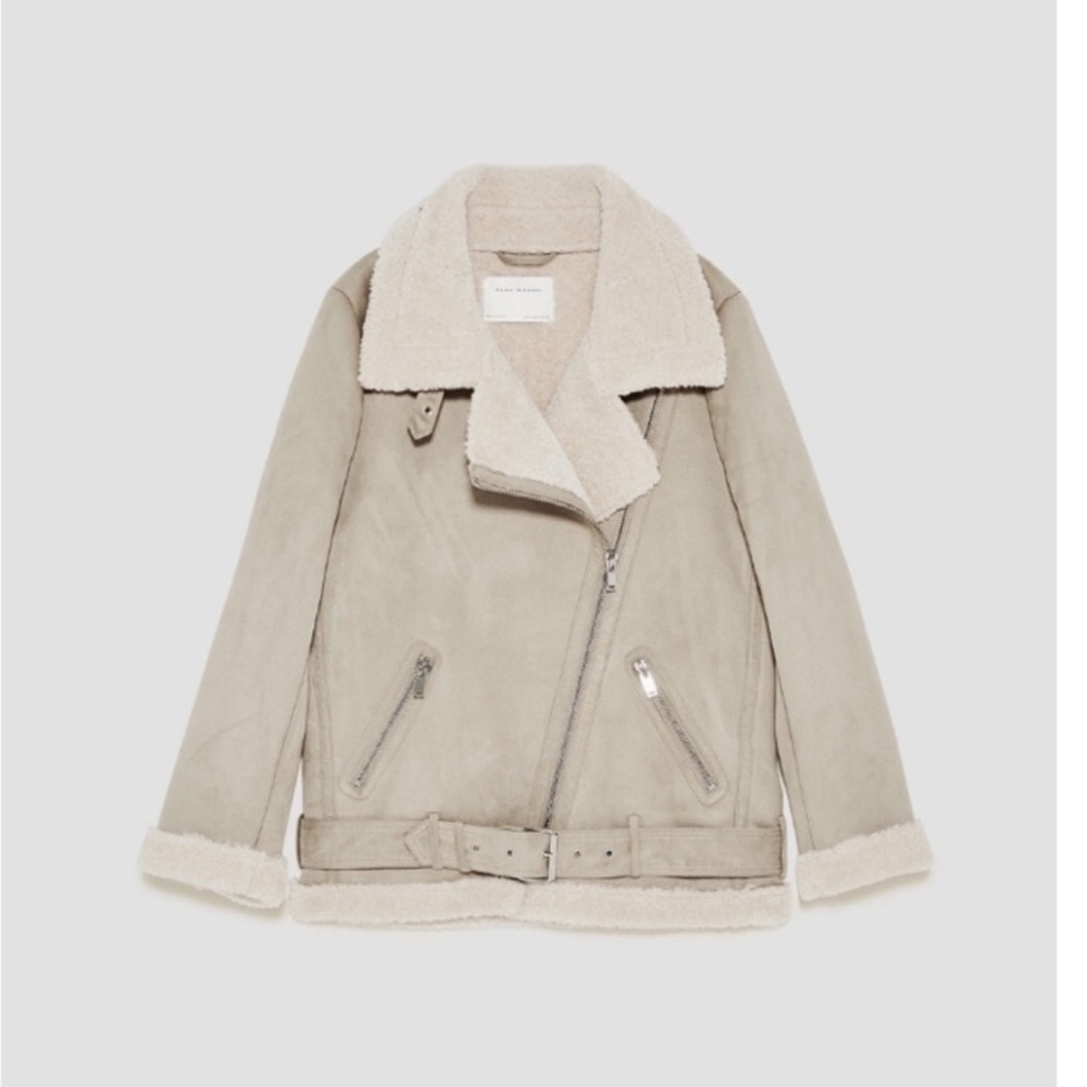 ZARA Aviator Biker Moto Jacket
